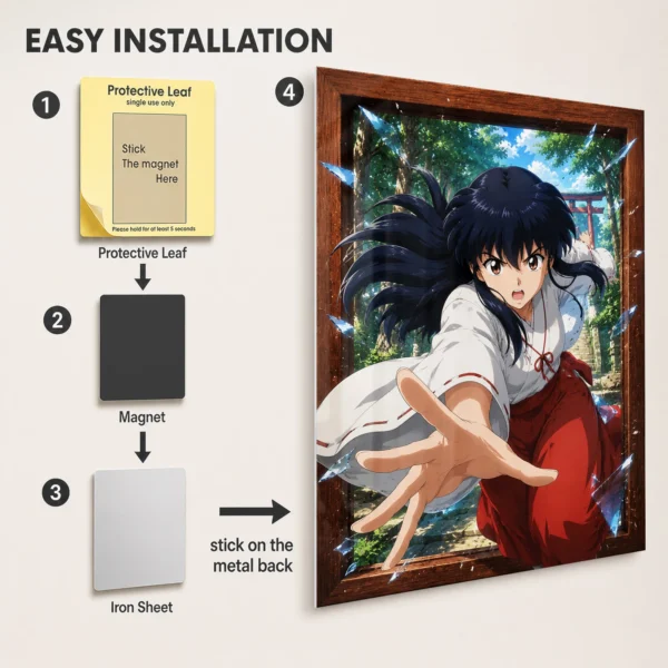 Anime Metal Poster Wall Decor - Yasha - Image 2