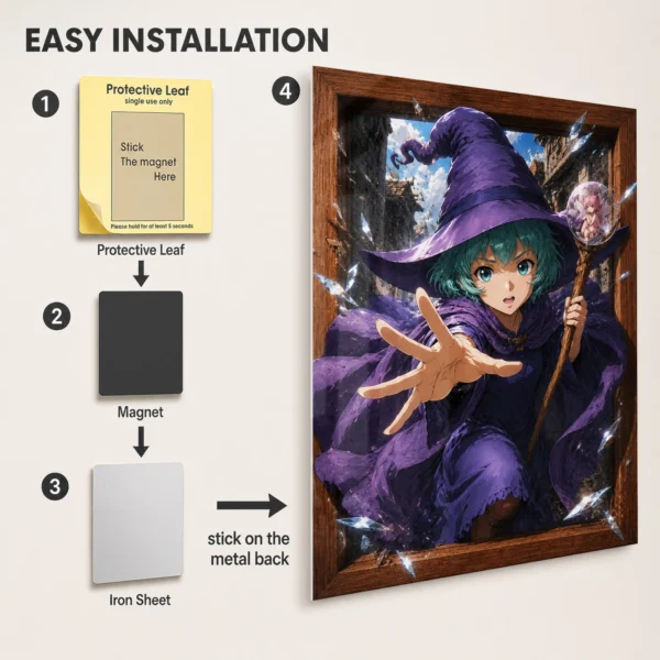 Anime Metal Poster Wall Decor - Dark Fantasy Schierke - Image 2
