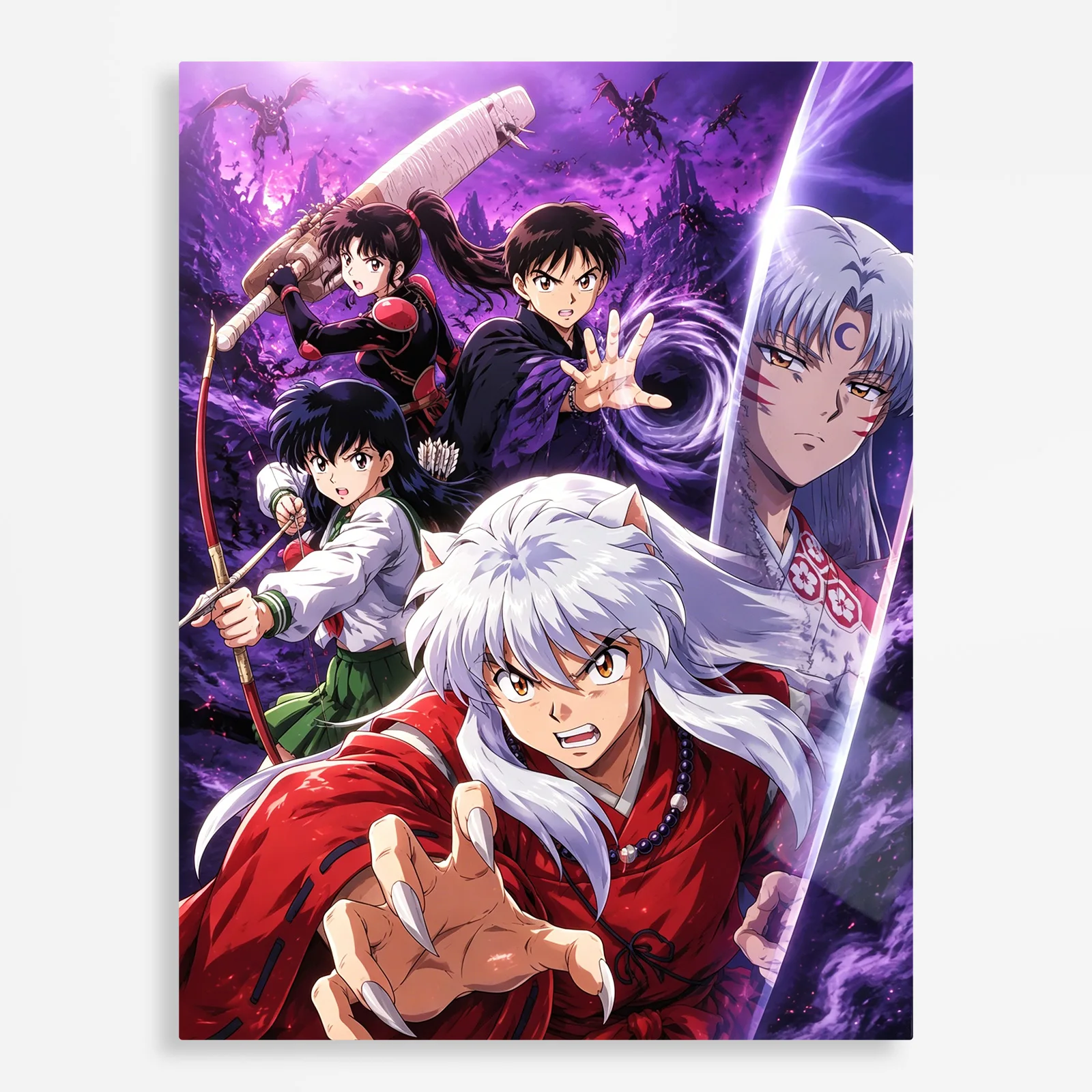 anime metal poster (200) s1 Anime Metal Poster Wall Decor - Yasha - A - Image 1
