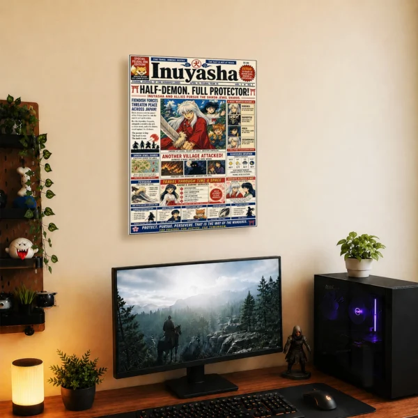 Anime Metal Poster Wall Decor - Yasha - B - Image 5