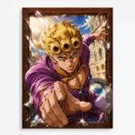 Anime Metal Poster Wall Decor - JJBA - Giorno Giovanna
