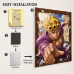 Anime Metal Poster Wall Decor - JJBA - Giorno Giovanna - Image 2
