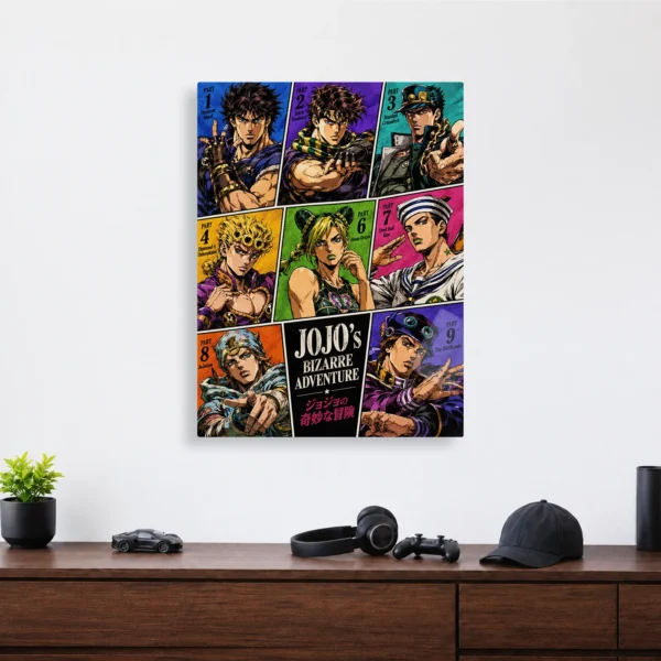 Anime Metal Poster Wall Decor - JJBA - JoJo Protagonists - Image 4