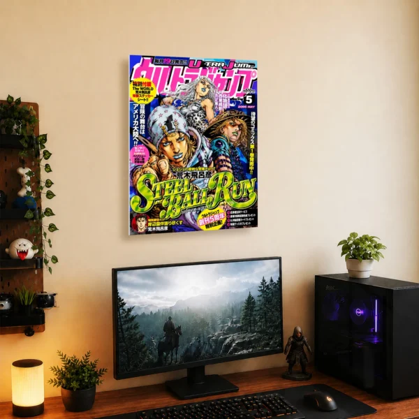 Anime Metal Poster Wall Decor - JJBA - Johnny Joestar - Image 5