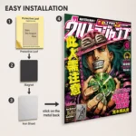 Anime Metal Poster Wall Decor - JJBA - Gyro Zeppeli - Image 2