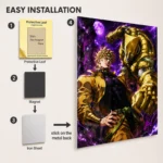 Anime Metal Poster Wall Decor - JJBA - DIO & The World - Image 2
