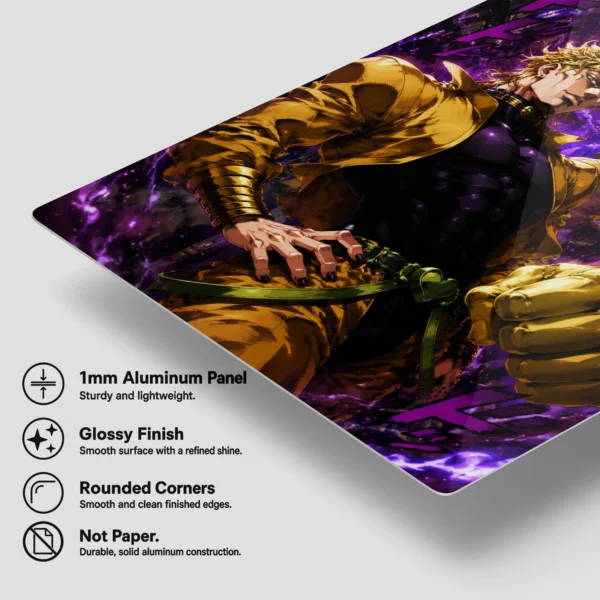 Anime Metal Poster Wall Decor - JJBA - DIO & The World - Image 6