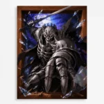 Anime Metal Poster Wall Decor - Dark Fantasy Skull Knight