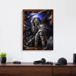 Anime Metal Poster Wall Decor - Dark Fantasy Skull Knight - Image 4