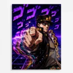 Anime Metal Poster Wall Decor - JJBA - Jotaro Kujo