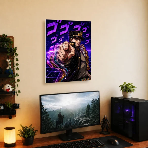 Anime Metal Poster Wall Decor - JJBA - Jotaro Kujo - Image 5