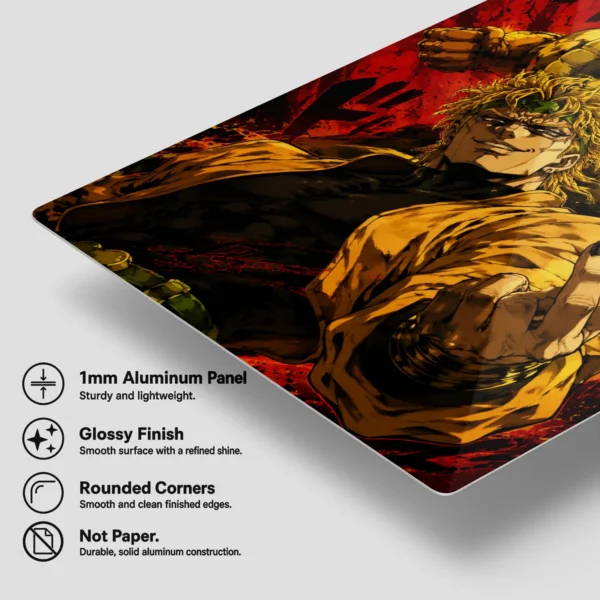 Anime Metal Poster Wall Decor - JJBA - DIO & The World - A - Image 6