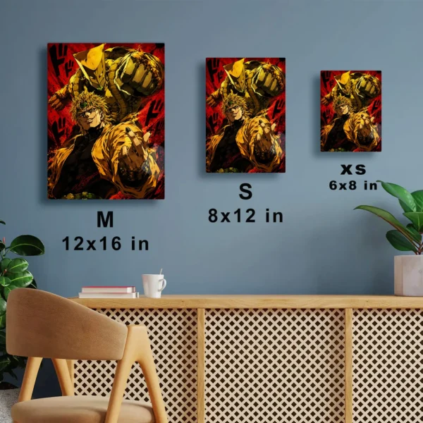 Anime Metal Poster Wall Decor - JJBA - DIO & The World - A - Image 7