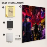 Anime Metal Poster Wall Decor - JJBA - B - Image 2