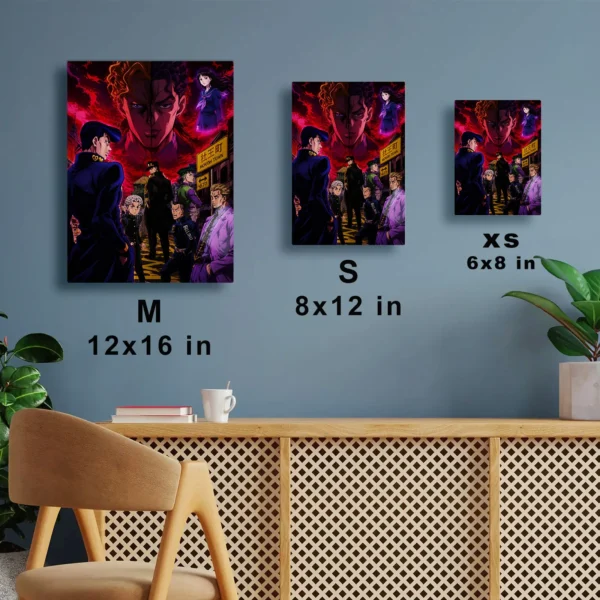 Anime Metal Poster Wall Decor - JJBA - B - Image 7