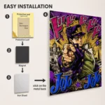 Anime Metal Poster Wall Decor - JJBA - Jotaro Kujo - A - Image 2