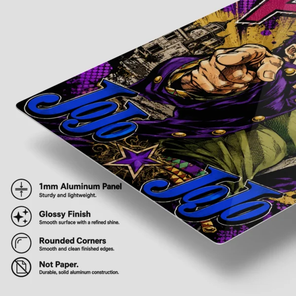 Anime Metal Poster Wall Decor - JJBA - Jotaro Kujo - A - Image 6