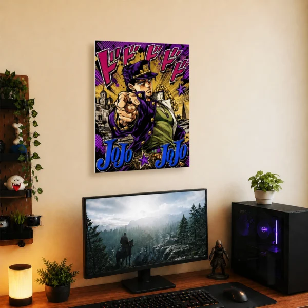 Anime Metal Poster Wall Decor - JJBA - Jotaro Kujo - A - Image 5