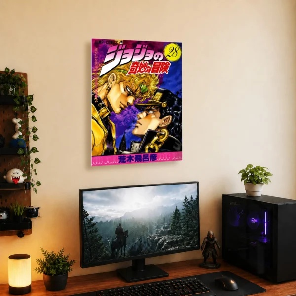 Anime Metal Poster Wall Decor - JJBA - DIO & Jotaro Kujo - Image 5