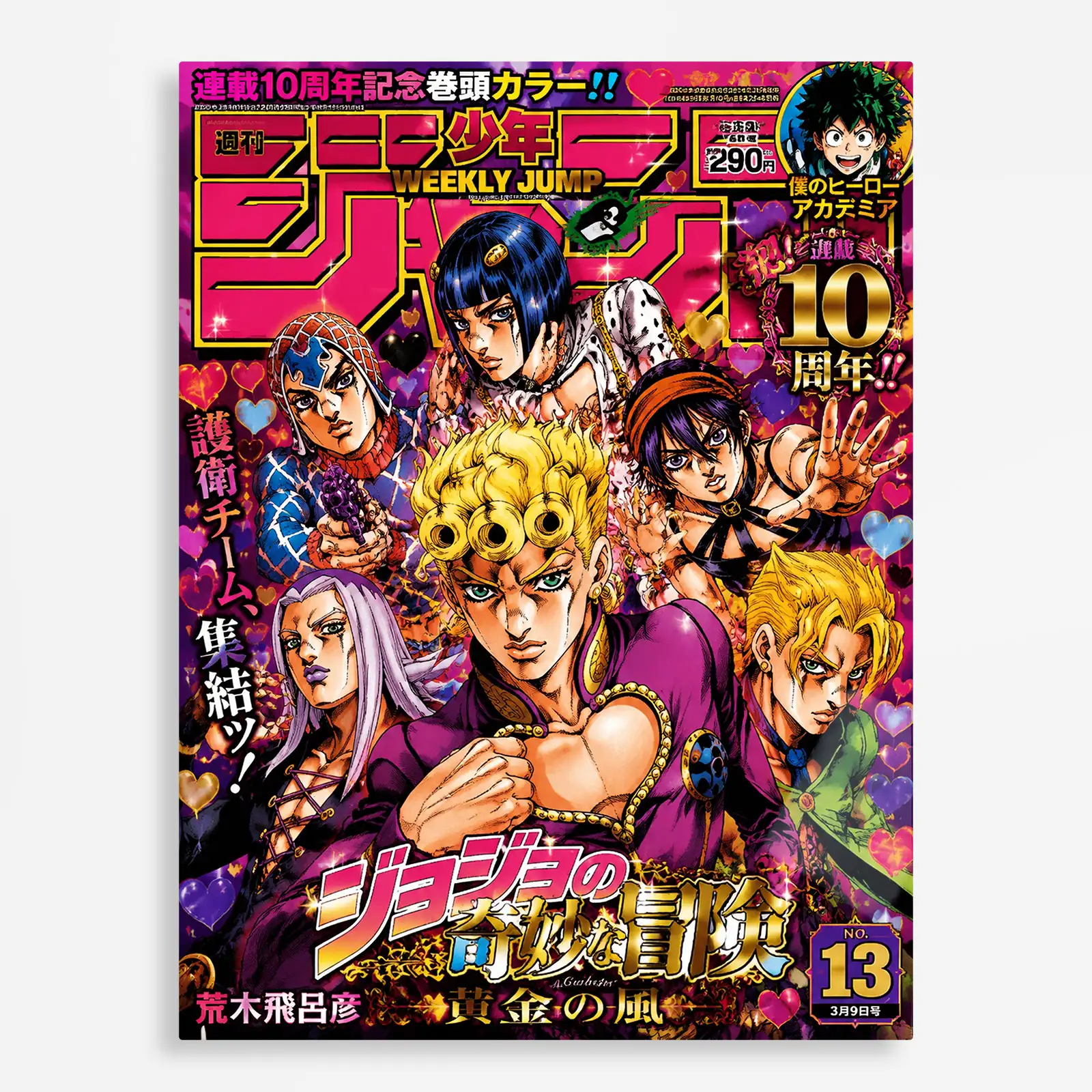 anime metal poster (218) s1 Anime Metal Poster Wall Decor - JJBA - Team Bucciarati - Image 1