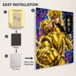 Anime Metal Poster Wall Decor - JJBA - DIO - Image 2