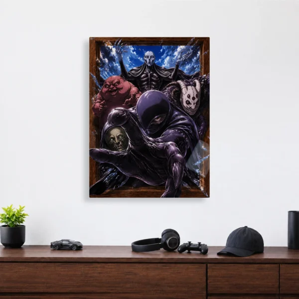 Anime Metal Poster Wall Decor - Dark Fantasy The God Hand - Image 4