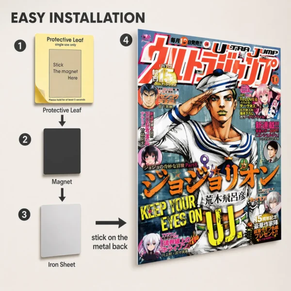 Anime Metal Poster Wall Decor - JJBA - JoJolion - Image 2