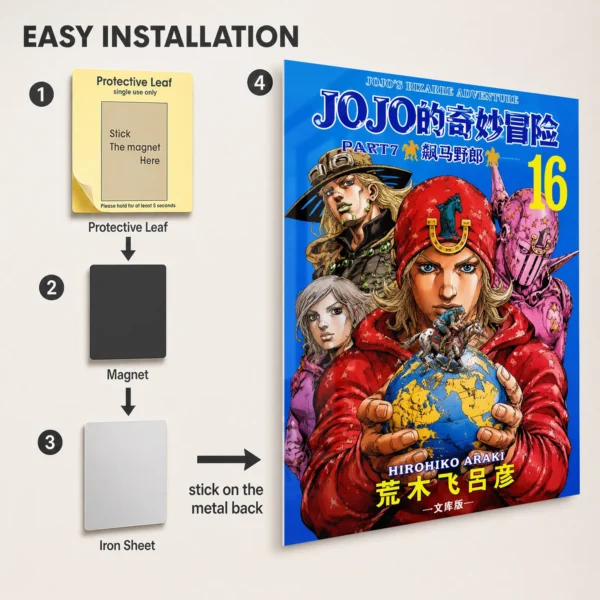 Anime Metal Poster Wall Decor - JJBA - E - Image 2