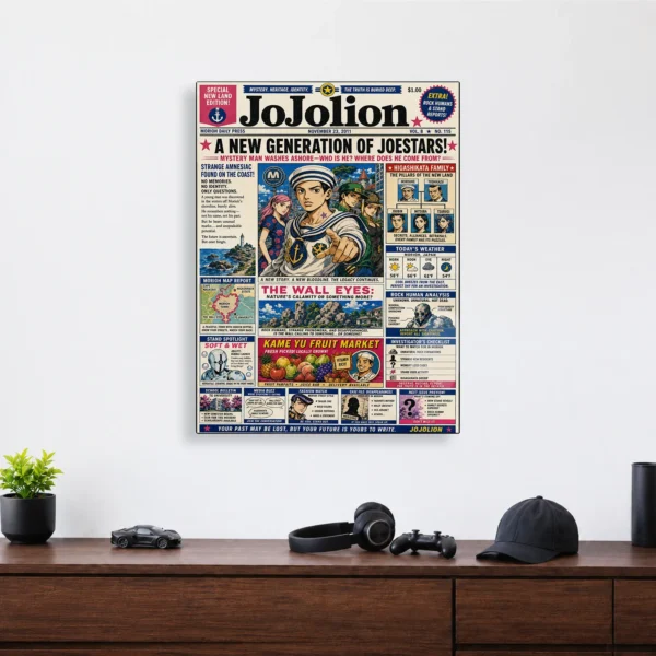 Anime Metal Poster Wall Decor - JJBA - JoJolion - A - Image 4