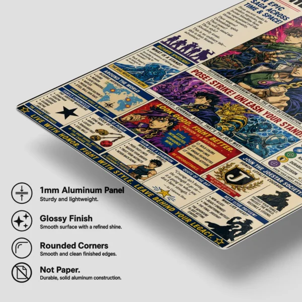 Anime Metal Poster Wall Decor - JJBA - G - Image 6