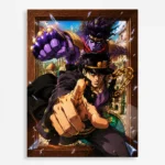 Anime Metal Poster Wall Decor - JJBA - Jotaro Kujo - B
