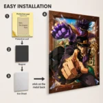 Anime Metal Poster Wall Decor - JJBA - Jotaro Kujo - B - Image 2