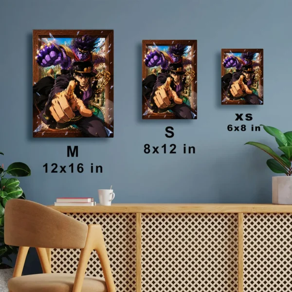 Anime Metal Poster Wall Decor - JJBA - Jotaro Kujo - B - Image 7