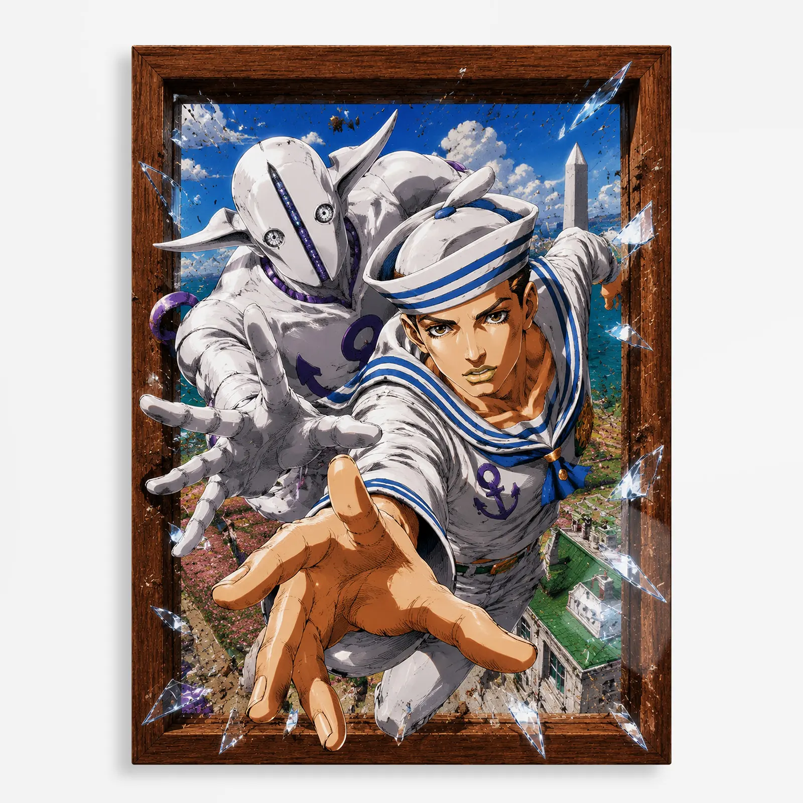 anime metal poster (229) s1 Anime Metal Poster Wall Decor - JJBA - H - Image 1