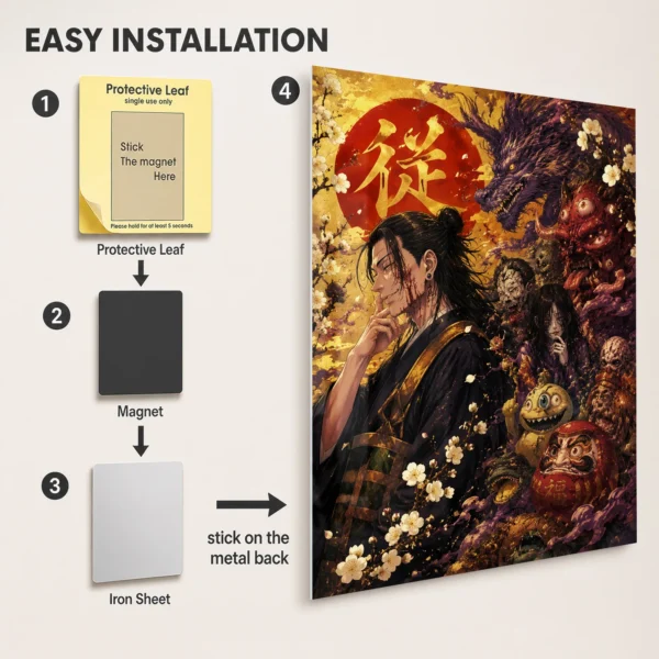 Anime Metal Poster Wall Decor - JJK - Suguru Geto - Image 2