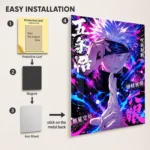 Anime Metal Poster Wall Decor - JJK - Satoru Gojo - Image 2