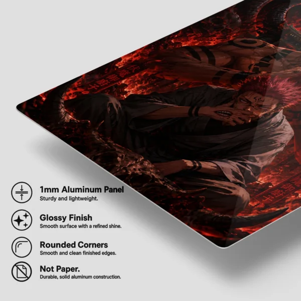 Anime Metal Poster Wall Decor - JJK - Ryomen Sukuna - A - Image 6