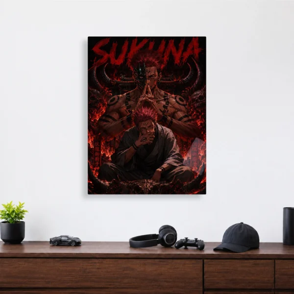 Anime Metal Poster Wall Decor - JJK - Ryomen Sukuna - A - Image 4