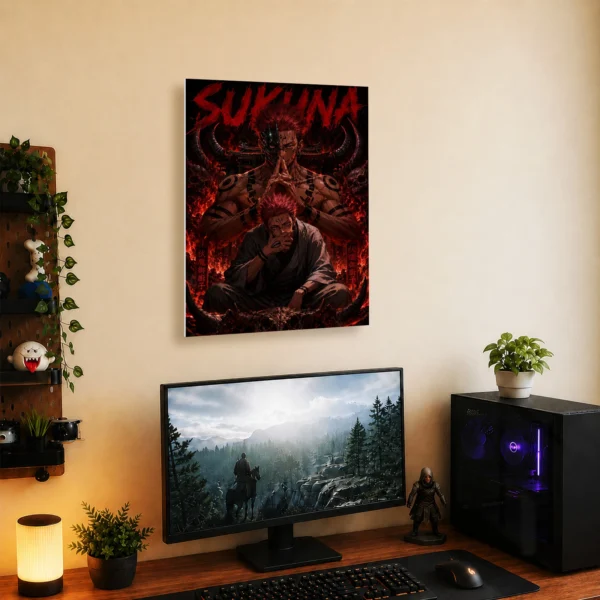 Anime Metal Poster Wall Decor - JJK - Ryomen Sukuna - A - Image 5