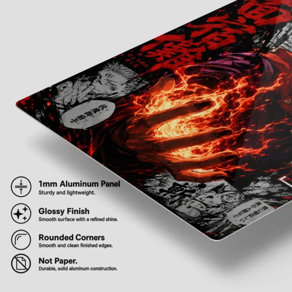 Anime Metal Poster Wall Decor - JJK - Ryomen Sukuna - B - Image 6