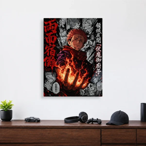 Anime Metal Poster Wall Decor - JJK - Ryomen Sukuna - B - Image 4