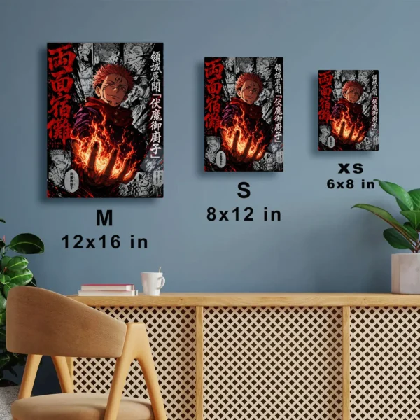 Anime Metal Poster Wall Decor - JJK - Ryomen Sukuna - B - Image 7