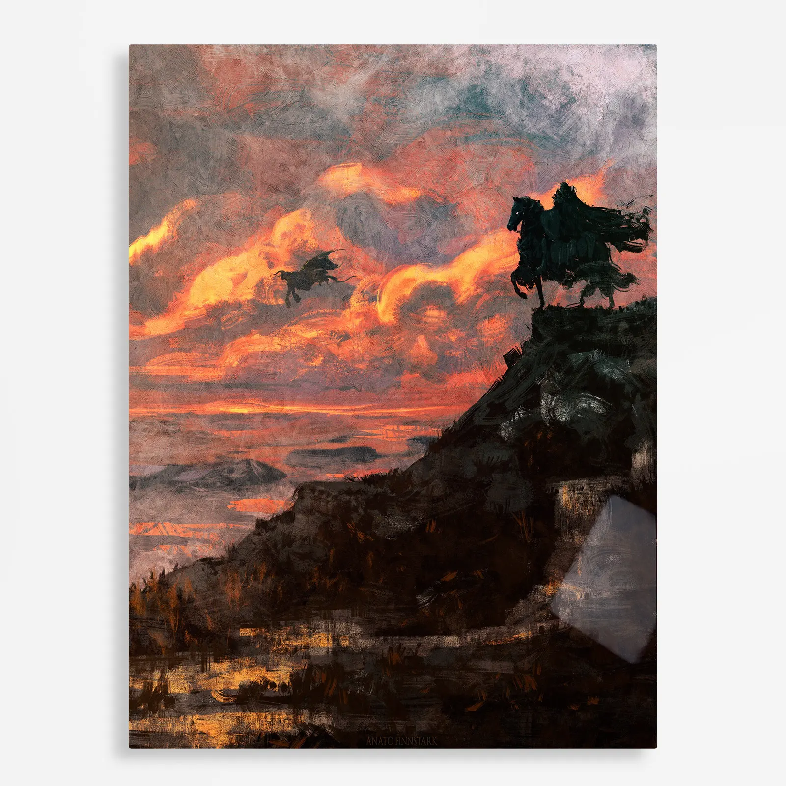 anime metal poster (24) s1 Anime Metal Poster Wall Decor - Dark Fantasy - A - Image 1