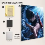 Anime Metal Poster Wall Decor - JJK - Toji Fushiguro - Image 2