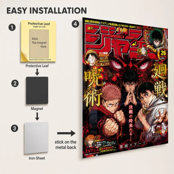 Anime Metal Poster Wall Decor - JJK - C - Image 2