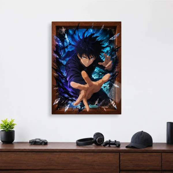 Anime Metal Poster Wall Decor - JJK - Megumi Fushiguro - Image 4