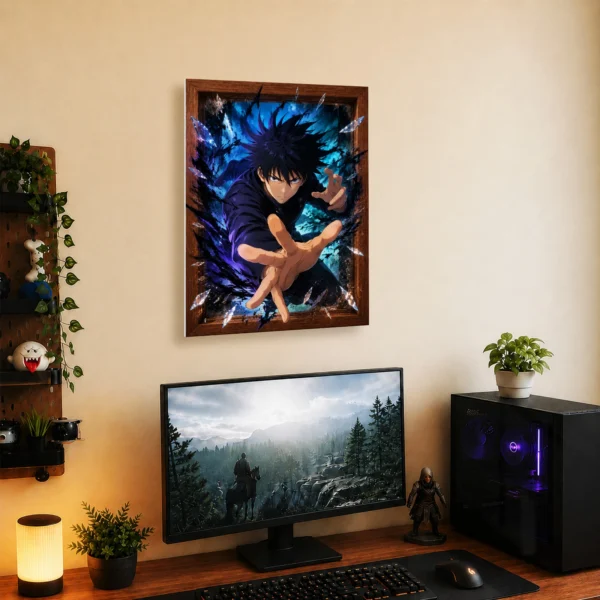 Anime Metal Poster Wall Decor - JJK - Megumi Fushiguro - Image 5