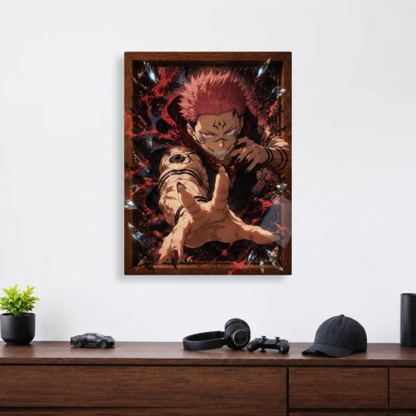 Anime Metal Poster Wall Decor - JJK - Ryomen Sukuna - C - Image 4