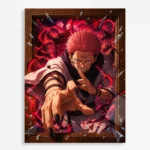Anime Metal Poster Wall Decor - JJK - Ryomen Sukuna - D