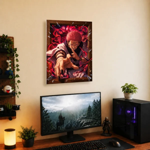 Anime Metal Poster Wall Decor - JJK - Ryomen Sukuna - D - Image 5